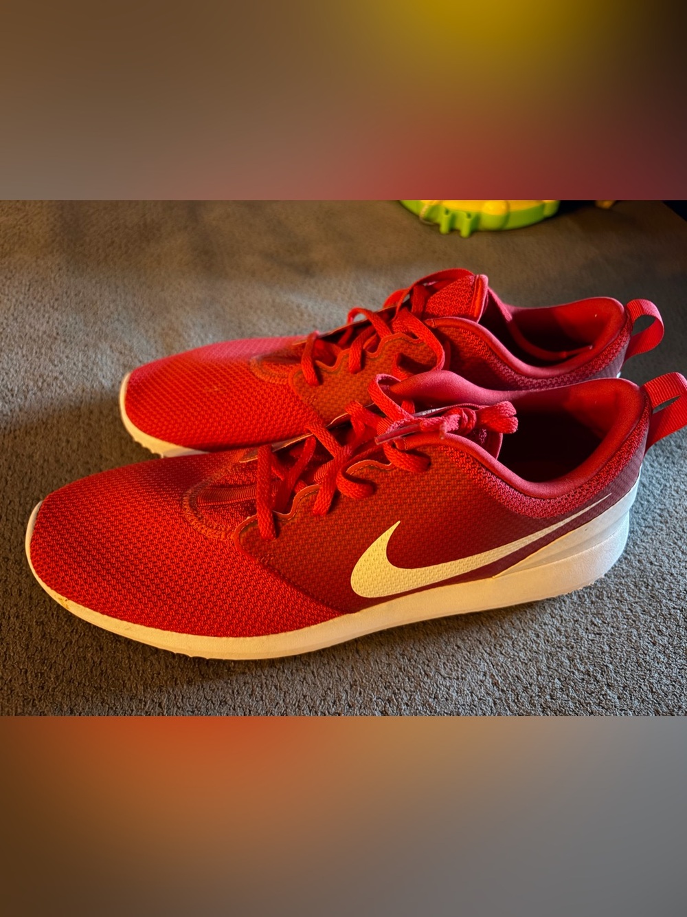 Nike Men’s Golf Sneakers Red Size 12